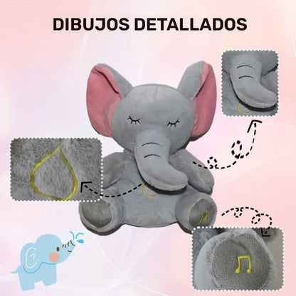 MimoElefante  Peluche De Apego Antiestrés Respira Luz